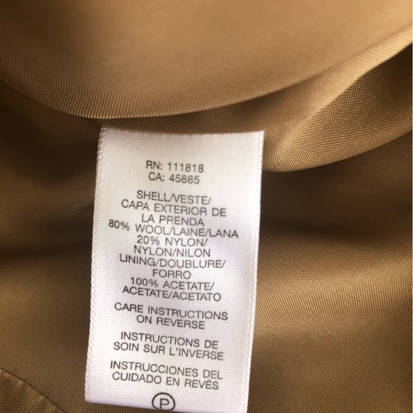 NWT Michael Kors 3/4 sleeve belted wool jacket blazer - Picture 6 of 11